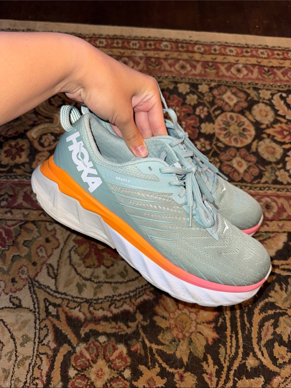 HOKA Arahi 4 Women's Light Blue Running Shoes